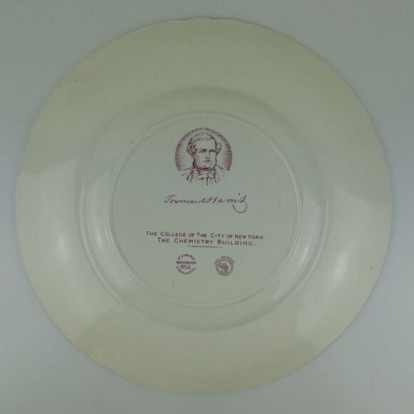 Wedgewood Mulberry Plate College Of The City Of New York The Chemistry Building - Picture 8 of 9